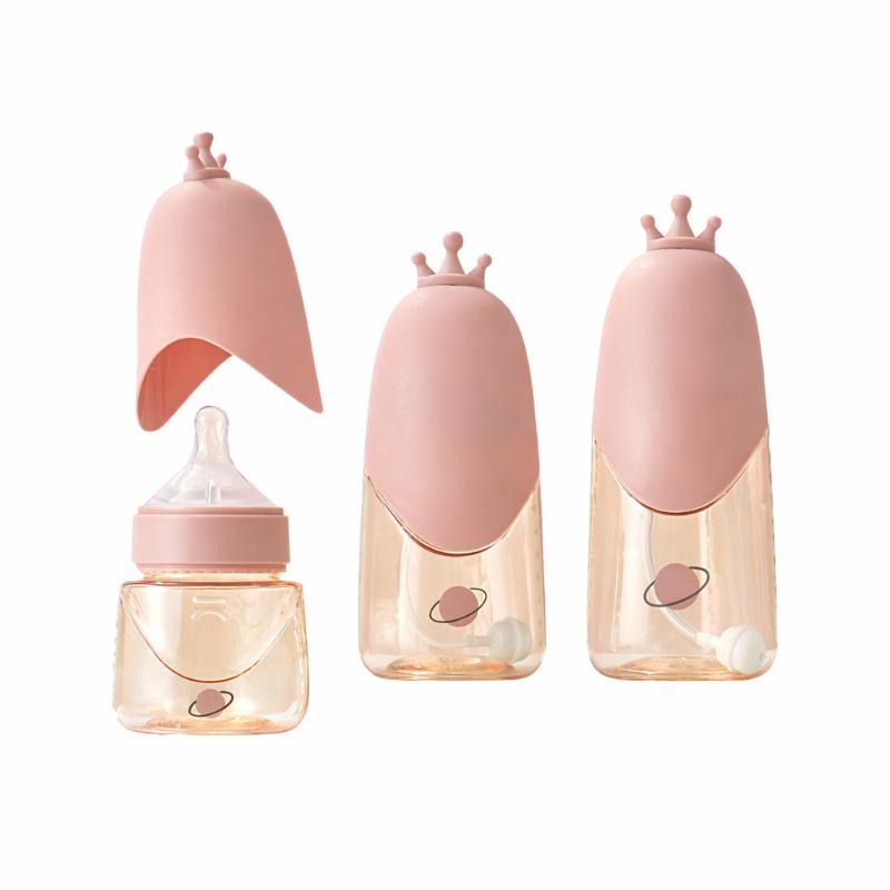 Baby Soft Silicone Anti-Colic Feeding Bottle Set