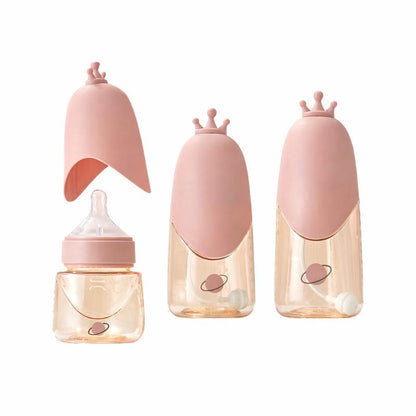 Baby Soft Silicone Anti-Colic Feeding Bottle Set