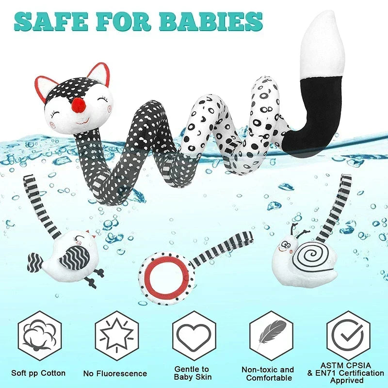 Baby Spiral Car Seat and Pram Sensory Toy