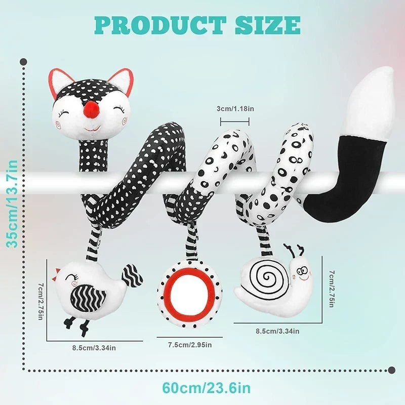 Baby Spiral Car Seat and Pram Sensory Toy