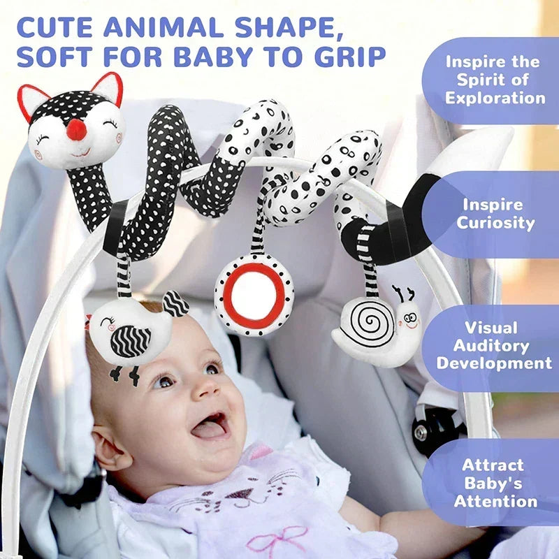 Baby Spiral Car Seat and Pram Sensory Toy