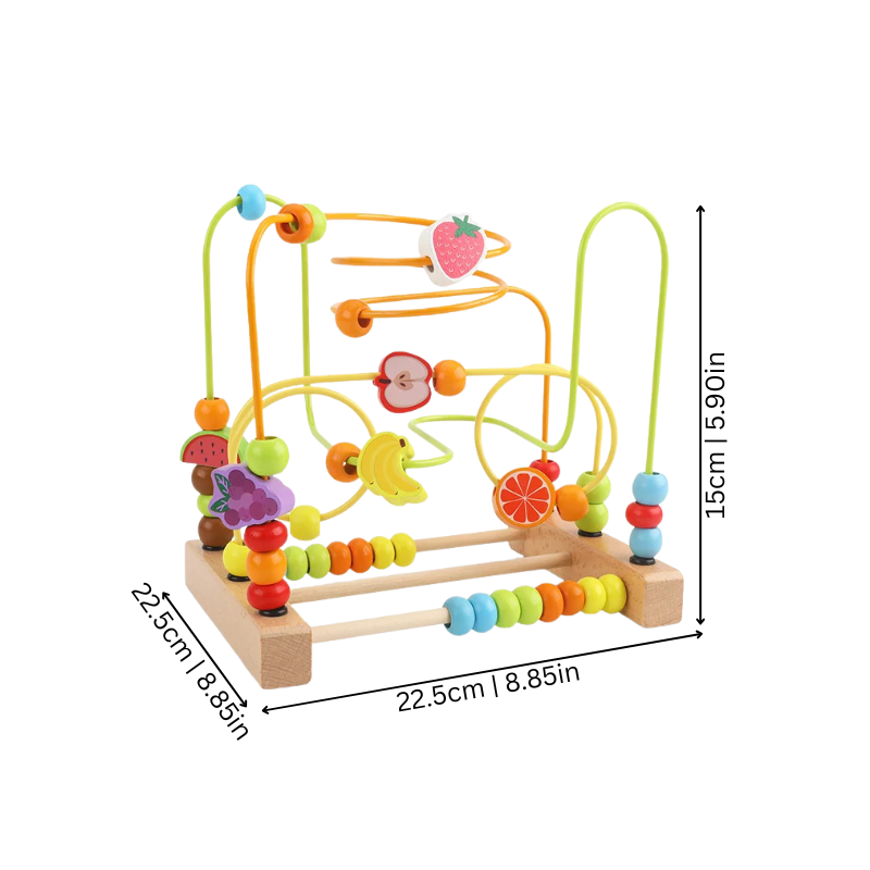 Baby Wooden Bead Maze Toy for Early Counting and Play