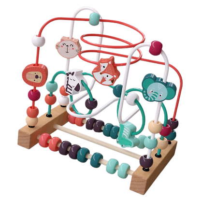 Baby Wooden Bead Maze Toy for Early Counting and Play