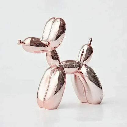 Balloon Dog Sculpture with Modern Resin Design for Playful and Stylish Home Decor