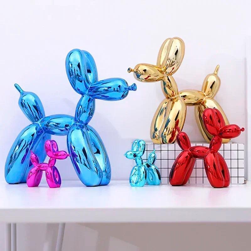 Balloon Dog Sculpture with Modern Resin Design for Playful and Stylish Home Decor