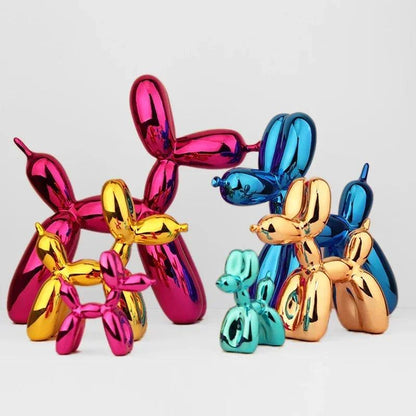 Balloon Dog Sculpture with Modern Resin Design for Playful and Stylish Home Decor