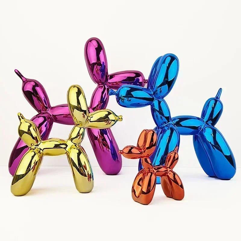 Balloon Dog Sculpture with Modern Resin Design for Playful and Stylish Home Decor