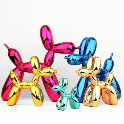 Balloon Dog Sculpture with Modern Resin Design for Playful and Stylish Home Decor