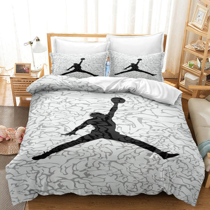 Bettwäsche-Set mit Basketballmotiv, Sportstil fürs Schlafzimmer