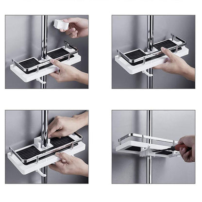 BathBuddy No Drill Shower Shelf Space Saving Bathroom Organizer