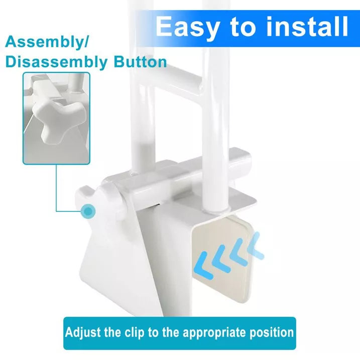 Bathtub Safety Grab Bar – No Drill Support Handle for Bathroom Stability