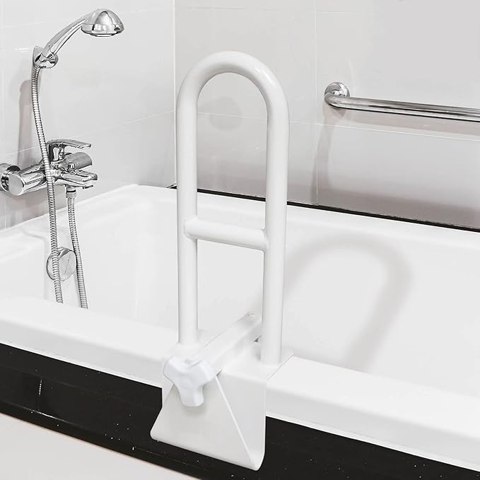 Bathtub Safety Grab Bar – No Drill Support Handle for Bathroom Stability