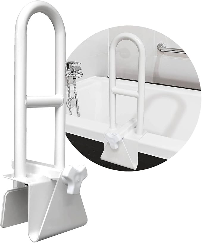 Bathtub Safety Grab Bar – No Drill Support Handle for Bathroom Stability