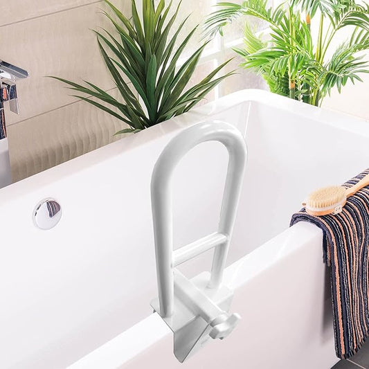 Bathtub Safety Grab Bar – No Drill Support Handle for Bathroom Stability