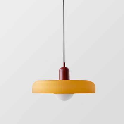 Bauhaus Glass Pendant Light Coloured Hanging Lamp