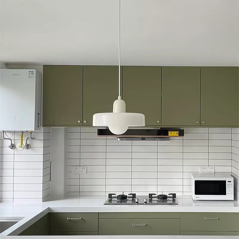 Bauhaus Glass Pendant Light Coloured Hanging Lamp