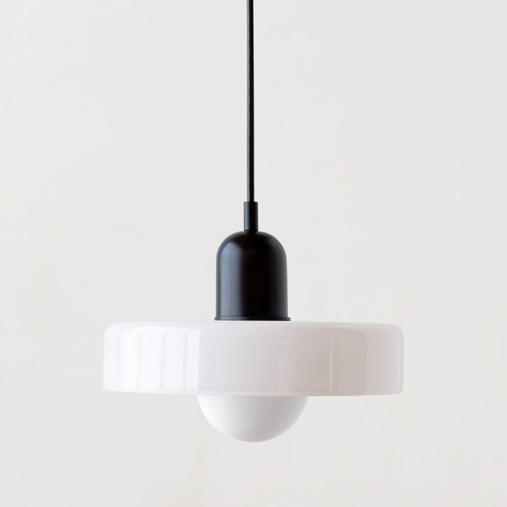 Bauhaus Glass Pendant Light Coloured Hanging Lamp