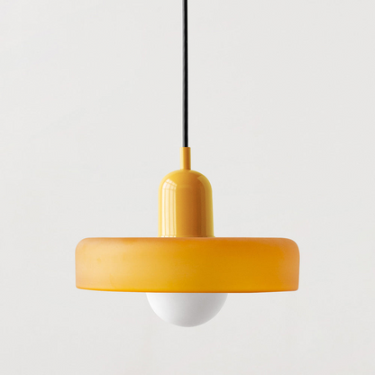 Bauhaus Glass Pendant Light Coloured Hanging Lamp