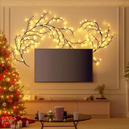 Bendable Willow Branch LED Lamp – Decorative USB Tree Light with 8 Modes