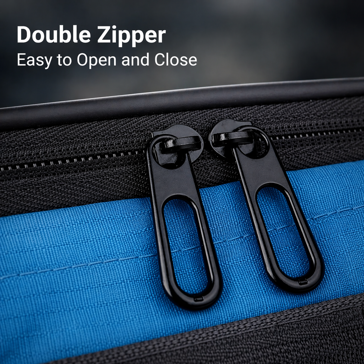 Bike Handlebar Bag with Touchscreen Phone Window and Universal Velcro Attachment