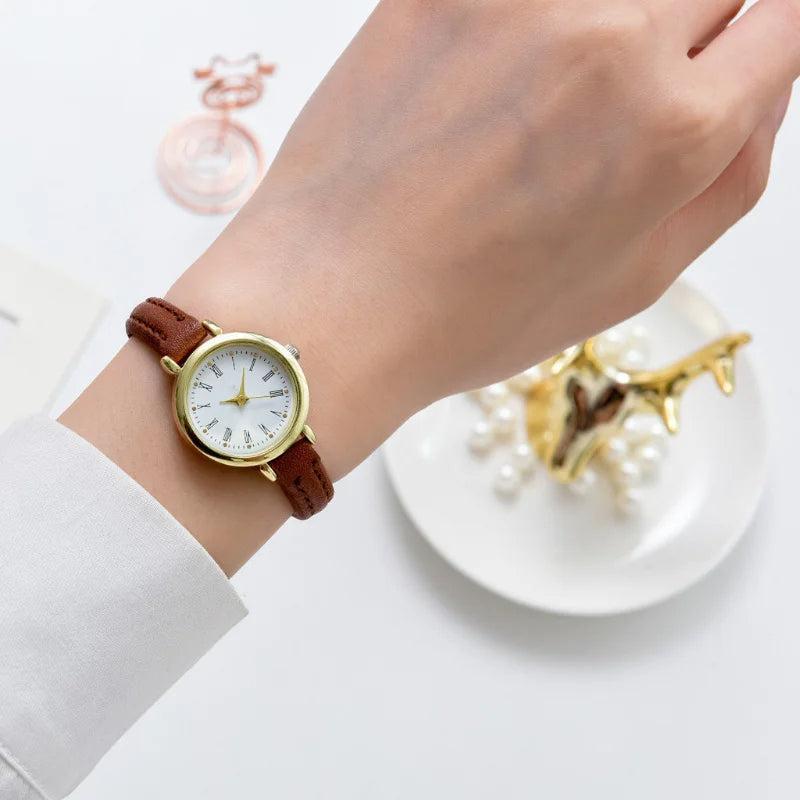 Billie Elegant Gold Women’s Watch with Roman Numeral Dial