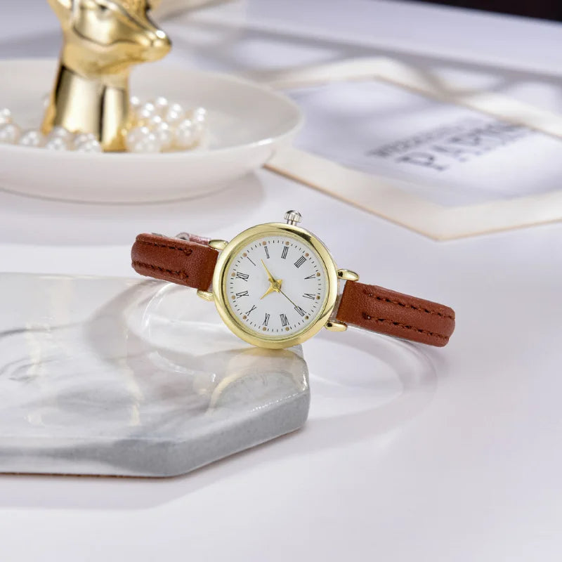 Billie Elegant Gold Women’s Watch with Roman Numeral Dial