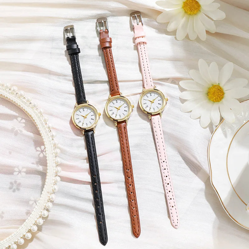 Billie Elegant Gold Women’s Watch with Roman Numeral Dial