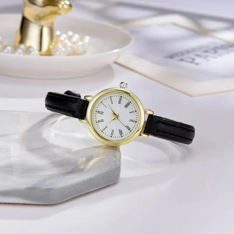 Billie Elegant Gold Women’s Watch with Roman Numeral Dial