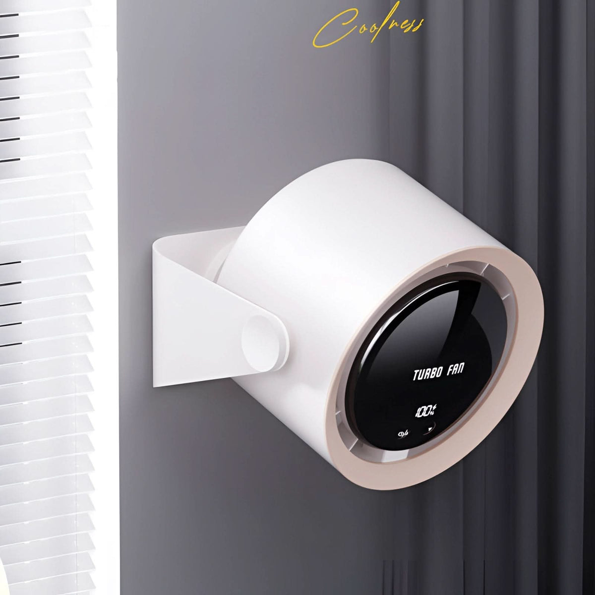 Blade-Free Tower Fan with LED Display and Adjustable Speeds