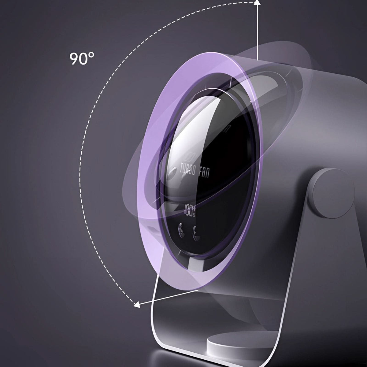 Blade-Free Tower Fan with LED Display and Adjustable Speeds