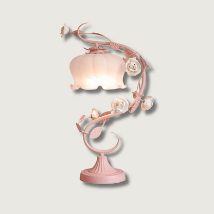 BlossomGlow Rose Lamp Elegant Ambient Table Light