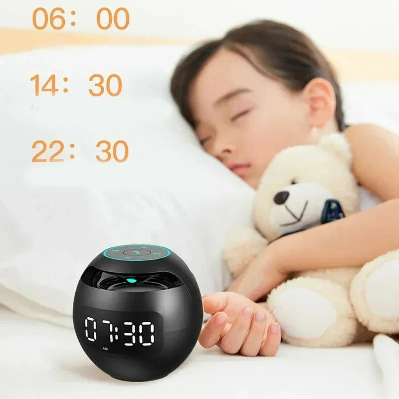 Bluetooth Alarm Clock with LED Display and Wireless Speaker