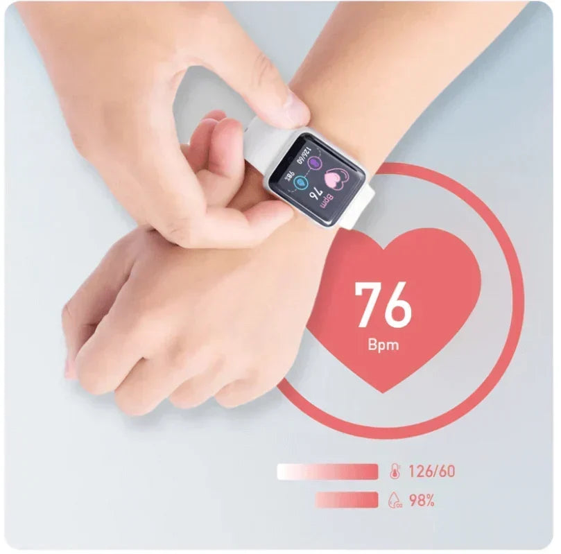 Bluetooth Fitness Smartwatch with Heart Rate and Activity Tracking
