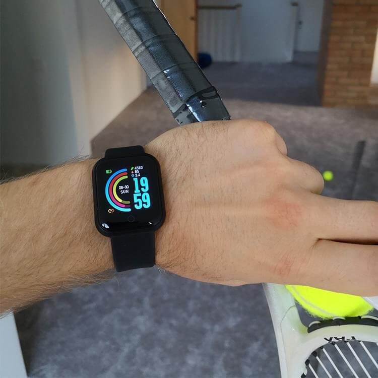 Bluetooth Fitness Smartwatch with Heart Rate and Activity Tracking