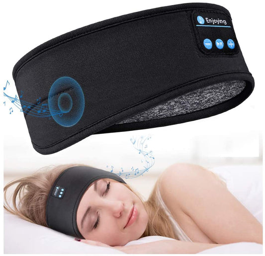 Bluetooth Sleep Mask with Built-In Headphones and Microphone