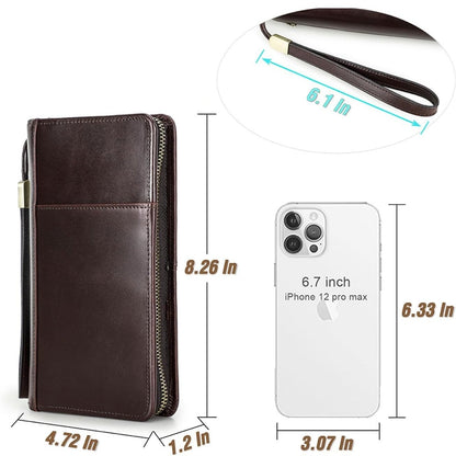 Bonny Luxury Leather Passport Holder RFID Blocking Travel Wallet