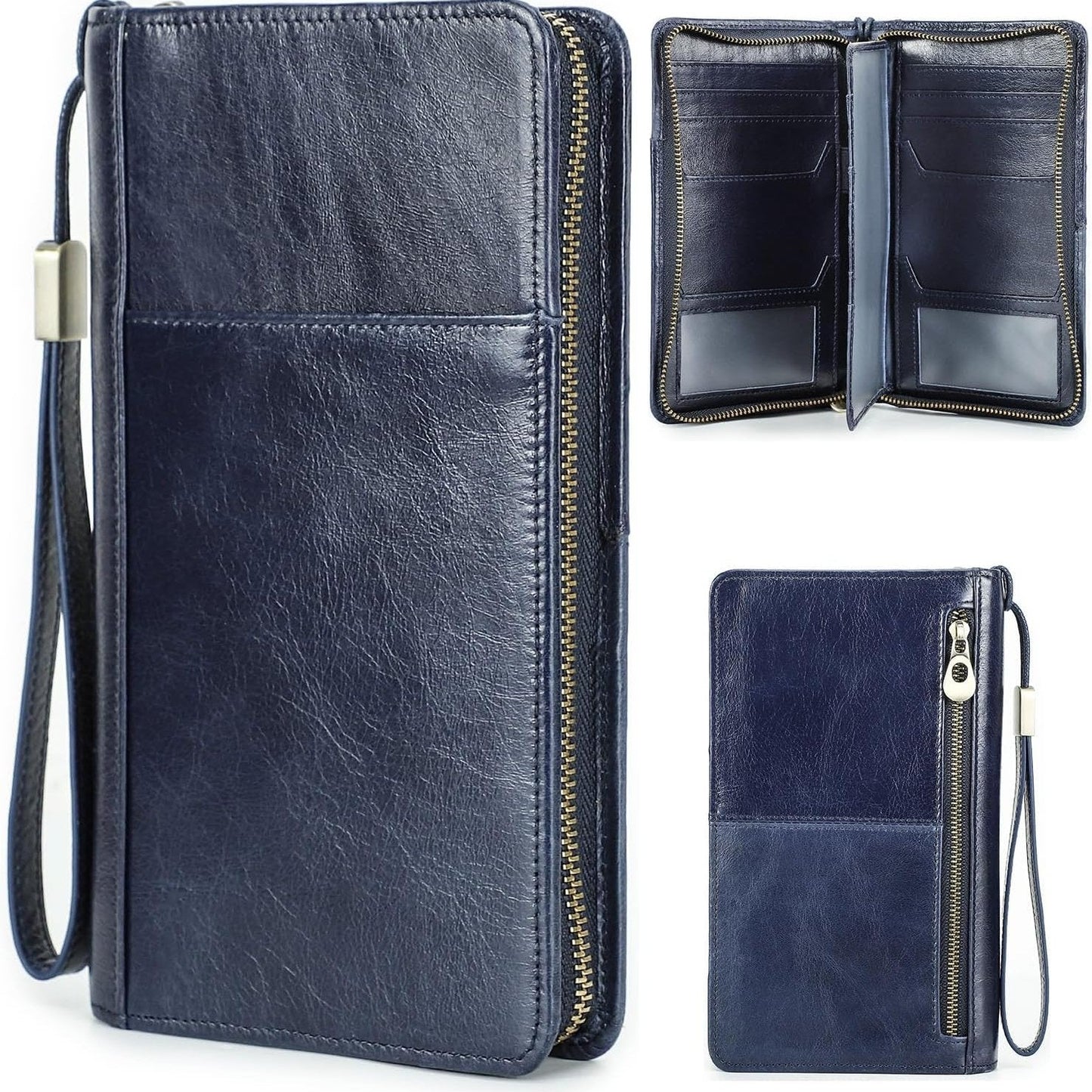 Bonny Luxury Leather Passport Holder RFID Blocking Travel Wallet
