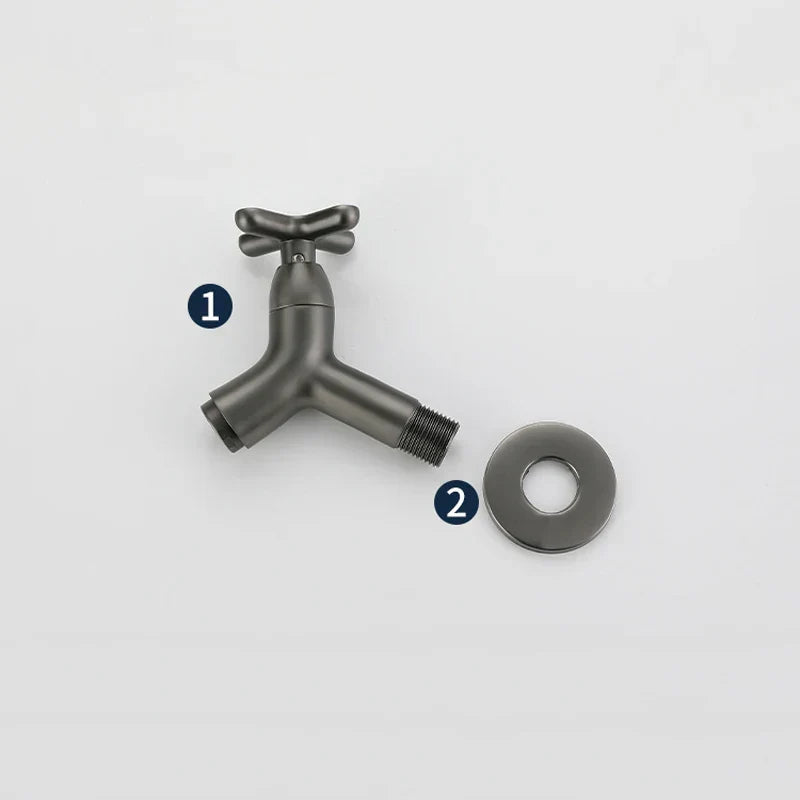BrassFlow Solid Brass Wall Mounted Cold Water Tap