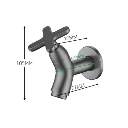 BrassFlow Solid Brass Wall Mounted Cold Water Tap