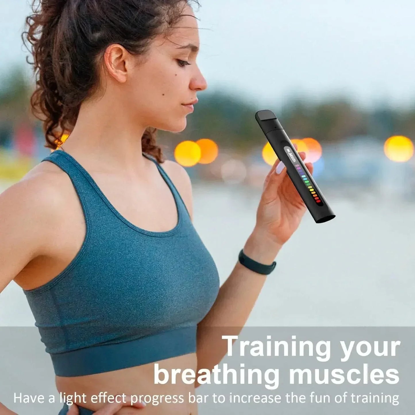 BreathBoost Smart Breathing Trainer Lung Strength and Endurance Device