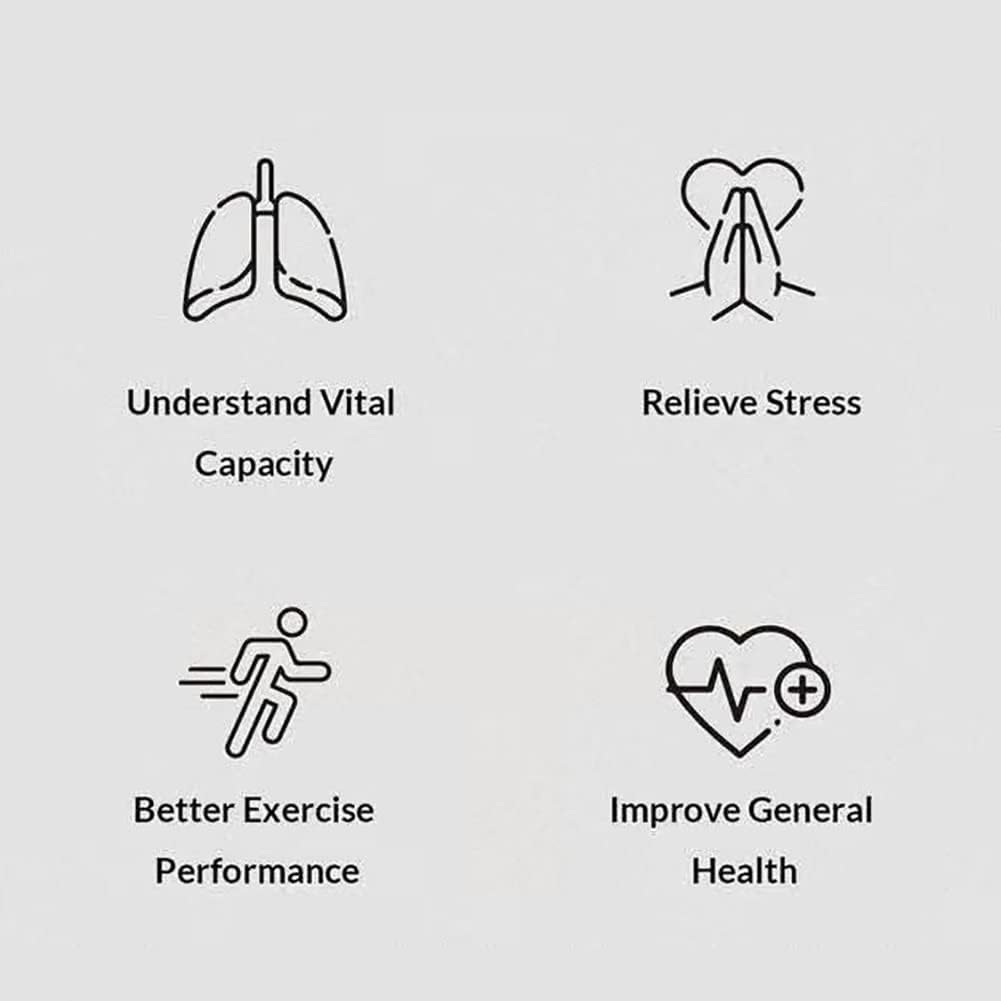 BreathBoost Smart Breathing Trainer Lung Strength and Endurance Device