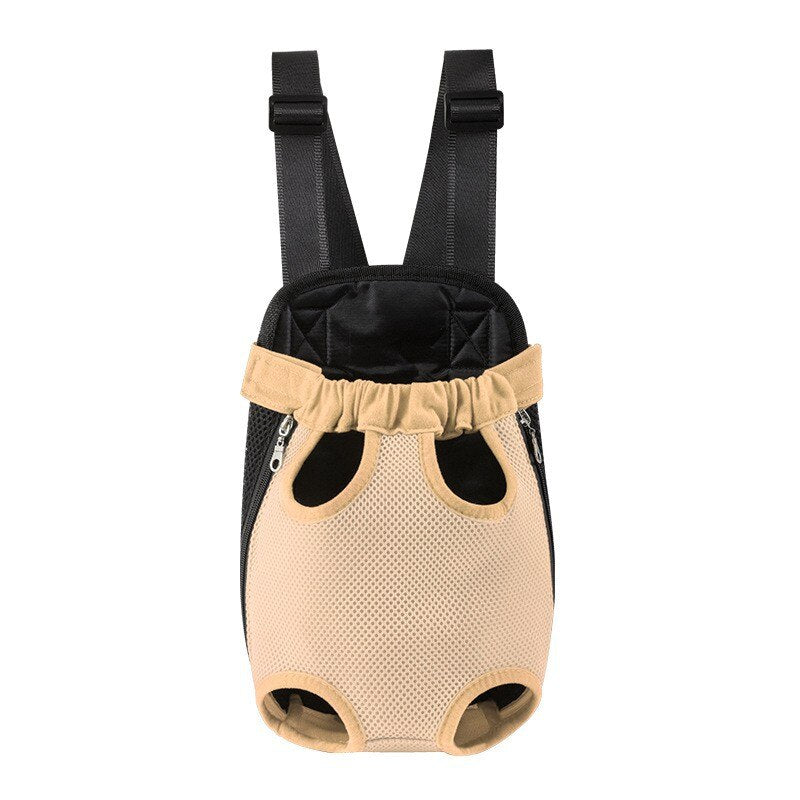 Breathable Mesh Pet Carrier Backpack with Zipper Closure