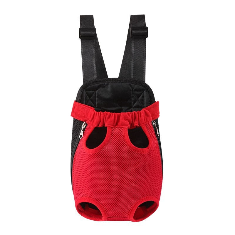 Breathable Mesh Pet Carrier Backpack with Zipper Closure