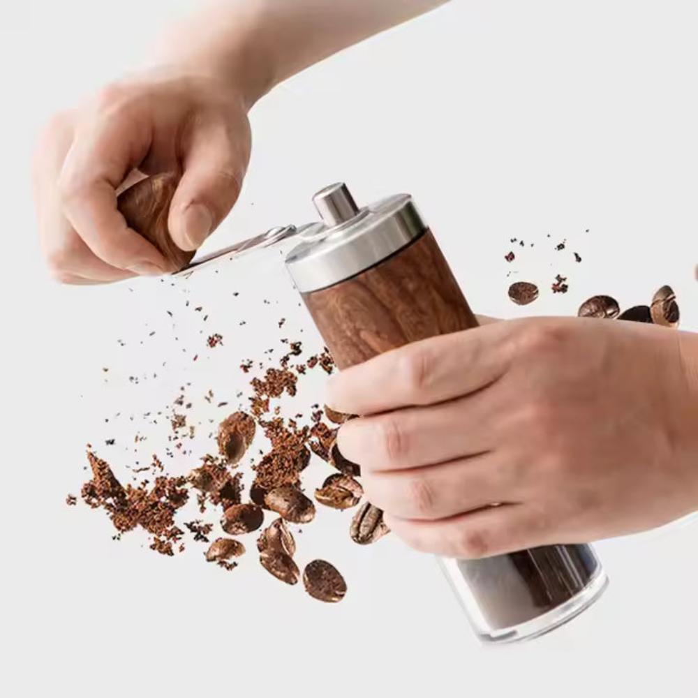 Brewora Wooden Manual Coffee Grinder Adjustable Mill