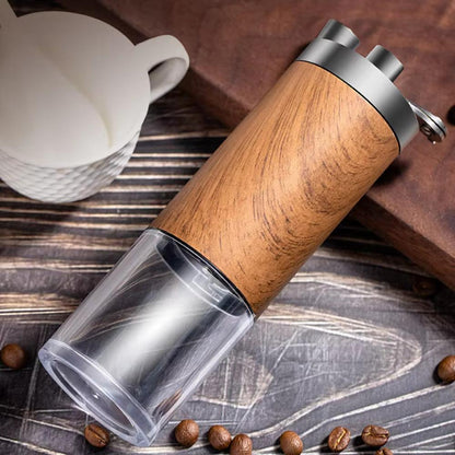 Brewora Wooden Manual Coffee Grinder Adjustable Mill