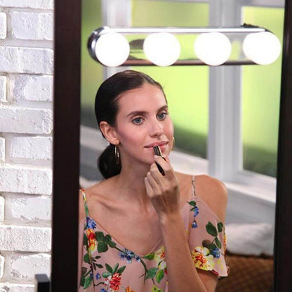 BrightFix Suction Cup LED Mirror Light Portable Makeup Vanity Lamp