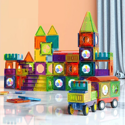 BrightTracks Magnetic Building Set with LED 69 Pieces