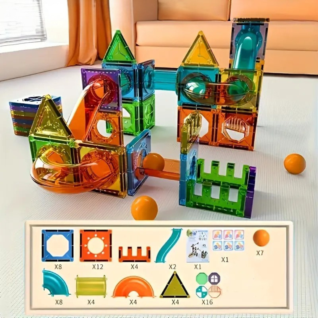 BrightTracks Magnetic Building Set with LED 69 Pieces