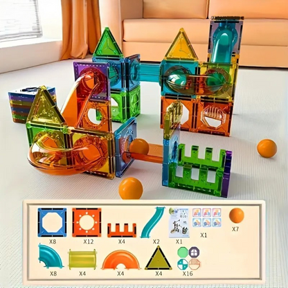 BrightTracks Magnetic Building Set with LED 69 Pieces