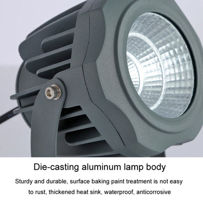 COB LED Outdoor Floodlight – Waterproof Adjustable Spotlight with 7 Colours